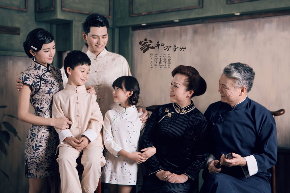 亲子全家福  