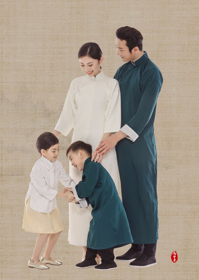 亲子全家福  